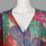 XL Ted Lapidus Boutique Sheer Floral Dress