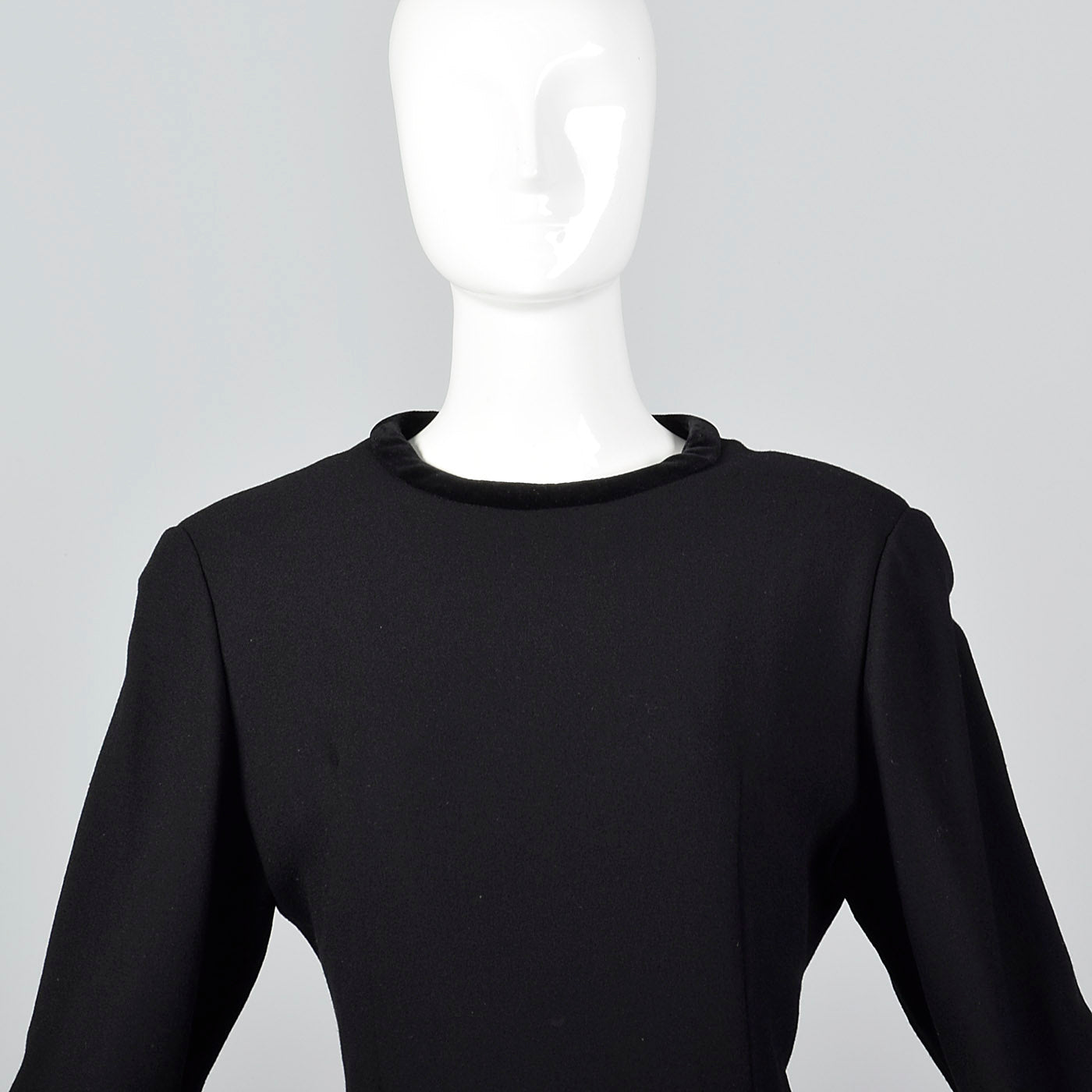 1980s Valentino Miss V Black Dress