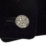 1970s Black Velvet Bolero with Rhinestone Buttons