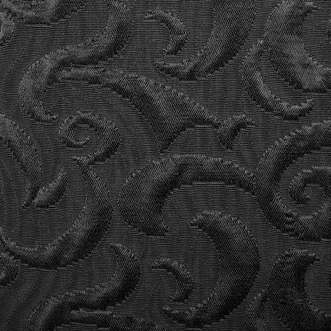 1960s Black Brocade Swing Dress