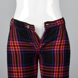 1970s Miss Levis Plaid Pants