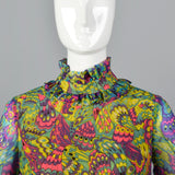 1960s Bright Psychedelic Dress
