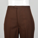Small 1970s Brown Wide Leg Pants