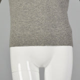 Medium Brooks Brothers 1970s Gray Cashmere Turtleneck Sweater