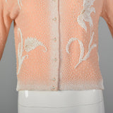 1960s Pink Beaded Cardigan