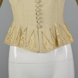 1950s Linen and Lace Jacket