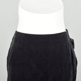 Medium 2005 Skirt Lanvin Winter Collection Zip Side Grey Velvet Ruffle