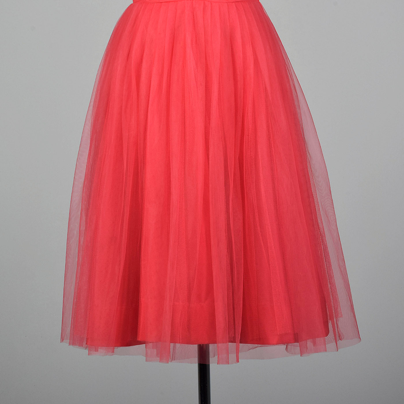 1950s Emma Domb Pink Tulle Party Dress