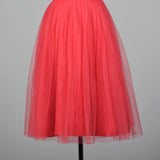 1950s Emma Domb Pink Tulle Party Dress