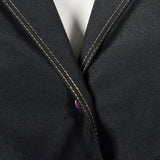 1970s Rodier Paris Black Shirt