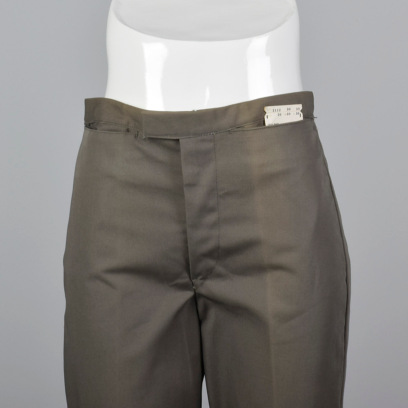 1960s Gray Sanforized Cotton Pants