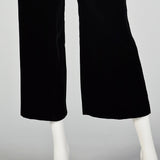Small 1960s Black Velvet Two Piece Ensemble