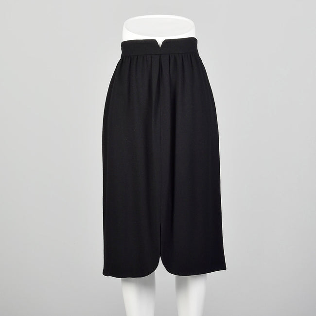 Medium 1980s Black Pencil Skirt