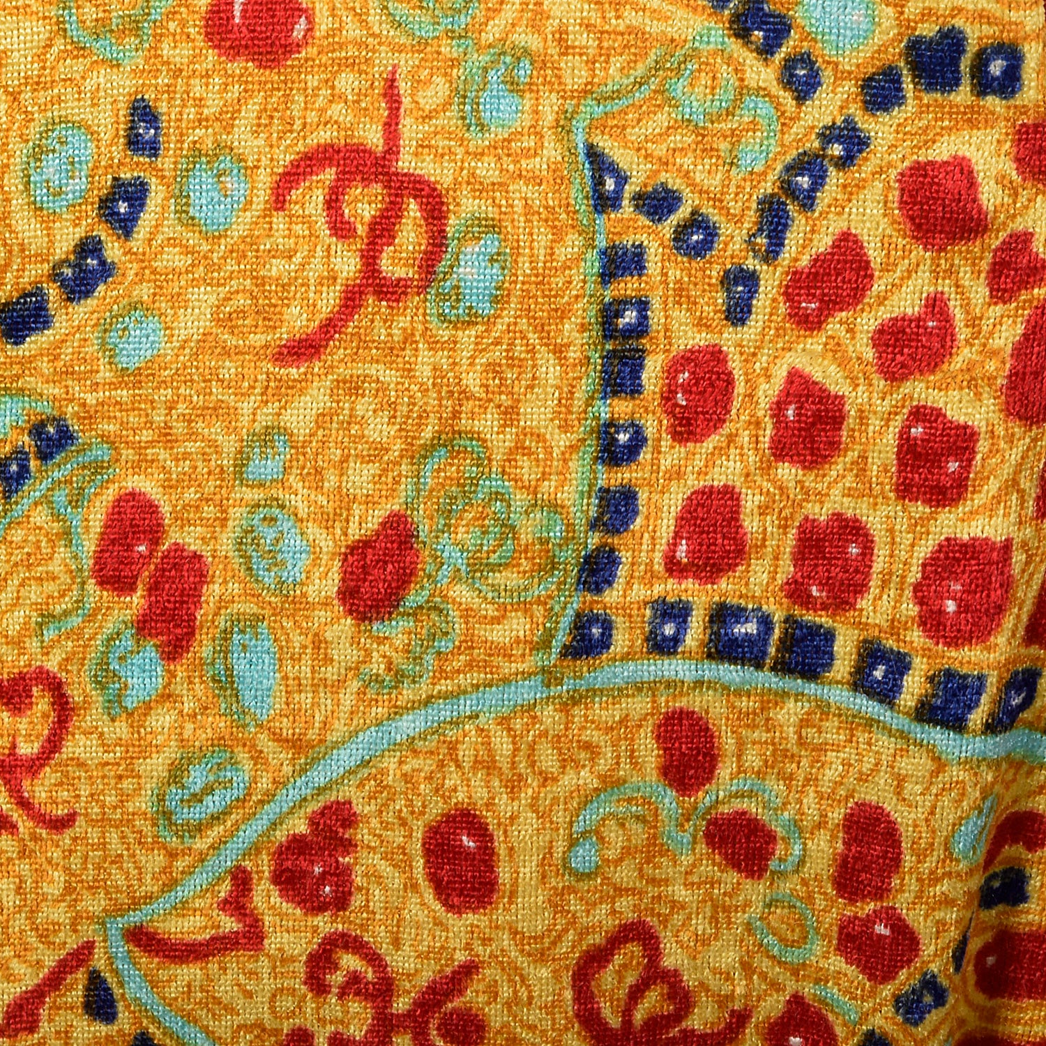 Small 1960s Gino Charles Malcolm Starr Psychedelic Velvet Dress