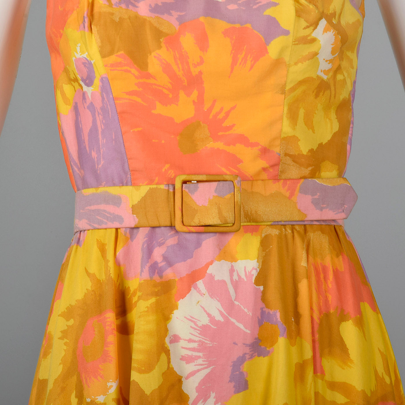 1960 Lilli Diamond Abstract Floral Print Dress