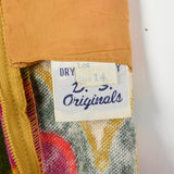 1960s Printed Velour Shift Dress