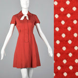 1960s Red Polka Dot Dress