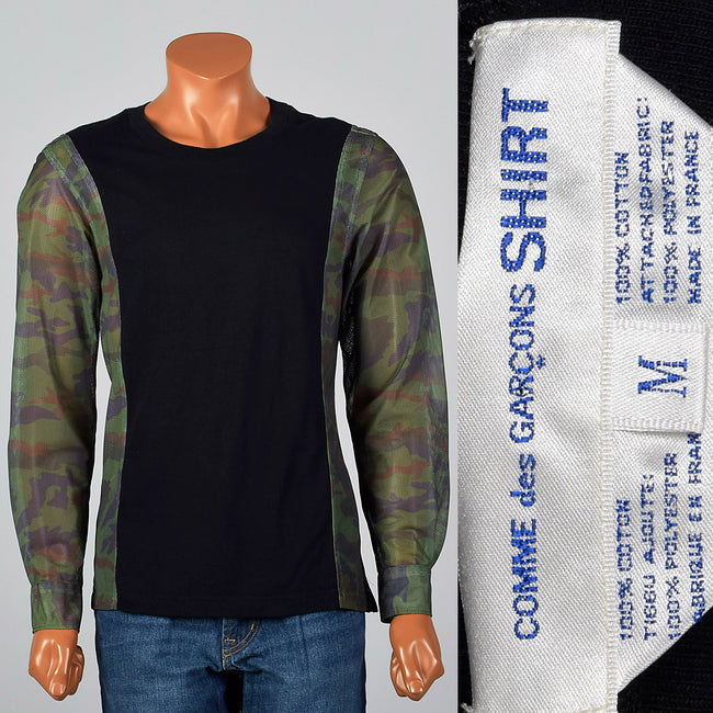 2000s Comme des Garcons Camo Jersey Shirt