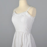 1960s Lanz White Eyelet Dress with Jacket