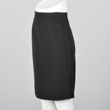 1990s Jil Sander Black Pencil Skirt