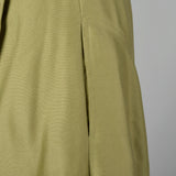 Ellen Tracy 1970s Green Wrap Skirt
