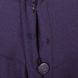 1980s Karl Lagerfeld Purple Wool Midi Dress
