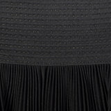 1950s Black Crystal Pleat Skirt