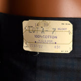 1970s Deadstock Grey Plaid Pants