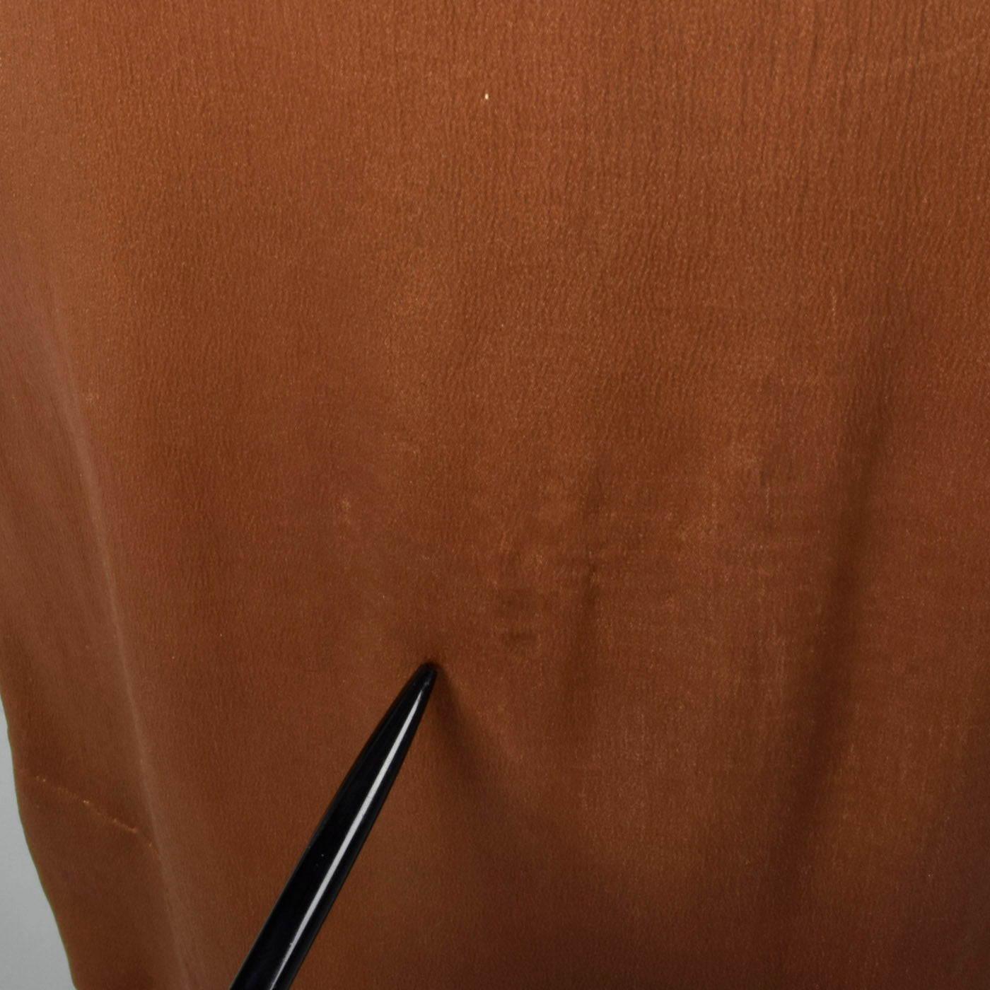 1920s Brown Silk Dress with Mother of Pearl Buttons