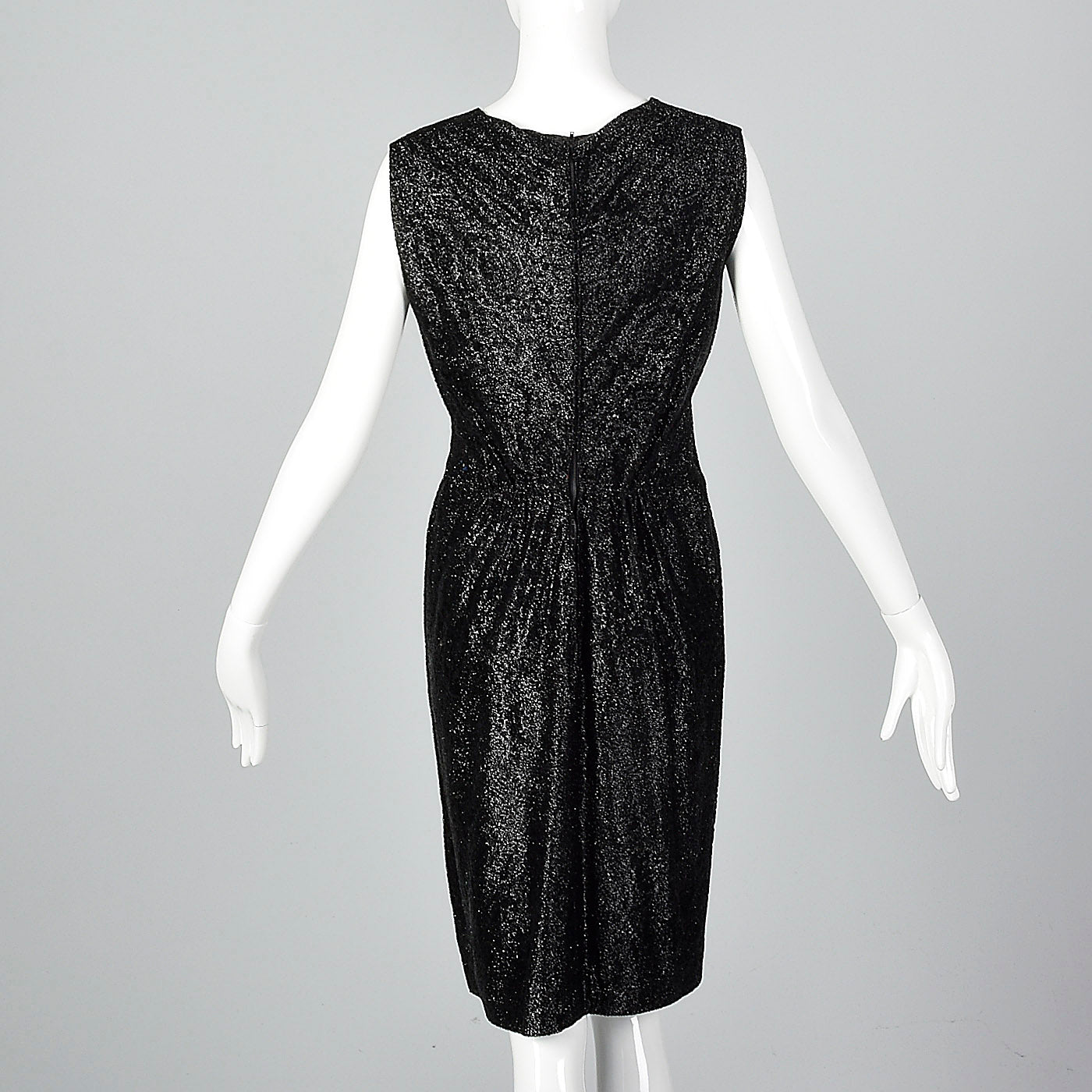 1960s Black Lurex Cocktail Dress from Marshall Field's 28 Shop