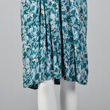 1940s Rayon Dress in Novelty Dancing Ladies Print