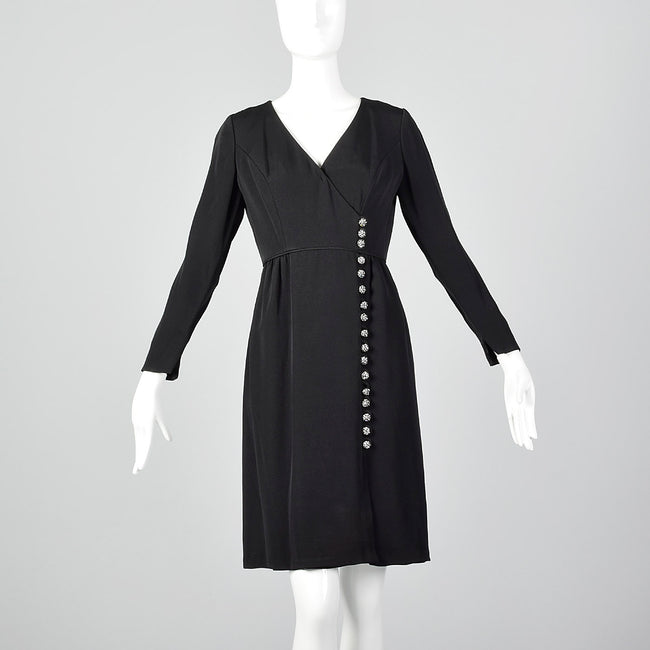 1960s Roger Milot Black Dress