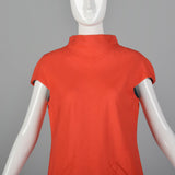 1960s Geoffrey Beene Orange Linen Skirt Suit