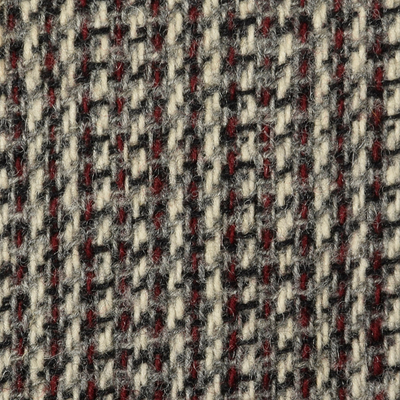1950s Black and White Tweed Jacket with Red Stripe