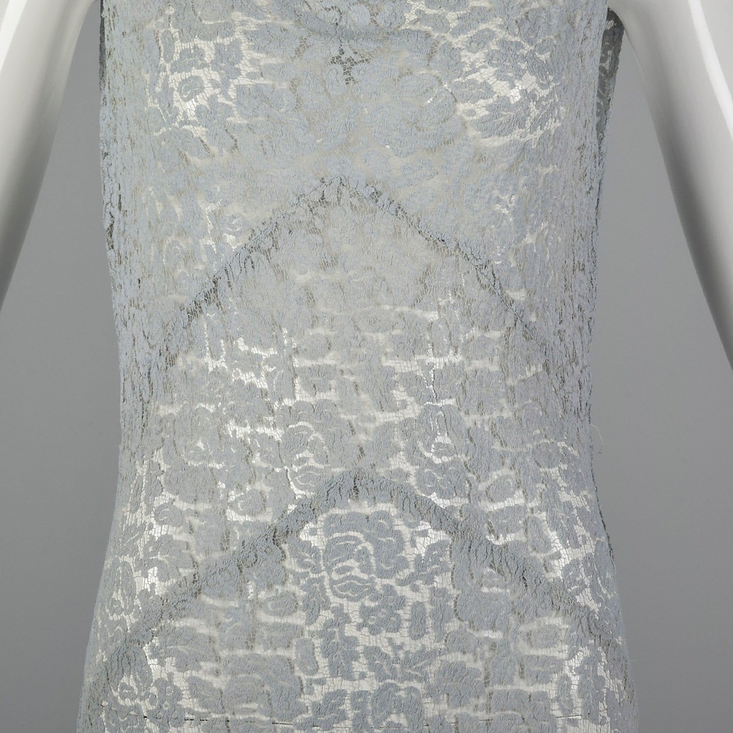 Small 1930s Blue Lace Dress and Jacket Set