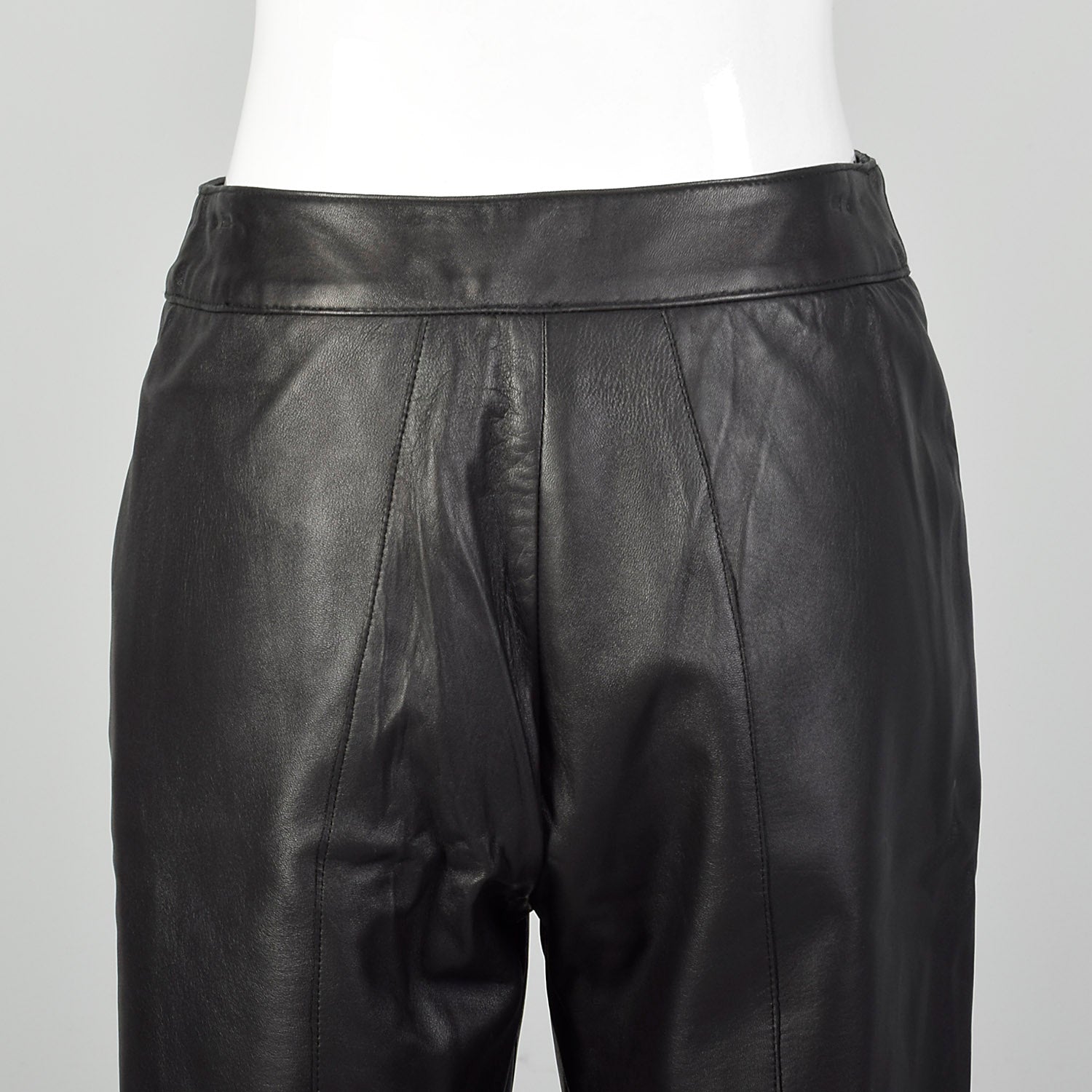 Small Black Leather Pants