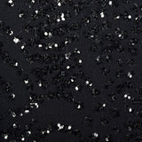 1980s Black Glitter Sack Dress