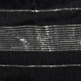 1950s Sheer Black and Silver Dress