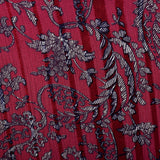 Large 1980s Pleated Silk Dress