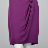 1990s Moschino Purple Silk Dress