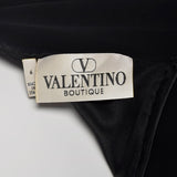 1990s Valentino Boutique Backless Long Black Evening Gown