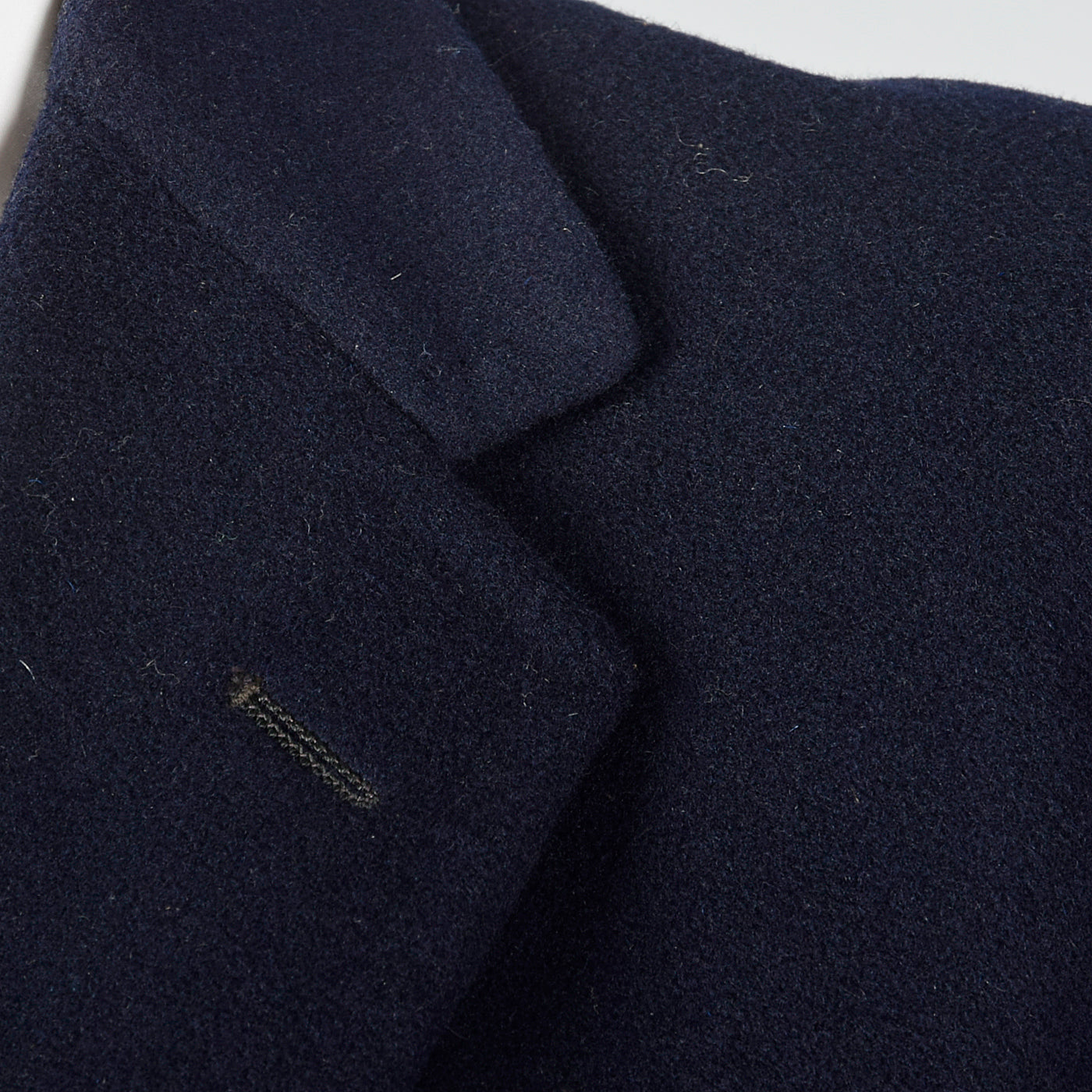 1950s Mens Wool and Cashmere Blend Navy Coat