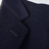 1950s Mens Wool and Cashmere Blend Navy Coat