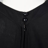 1980s Albert Nipon Black Dress