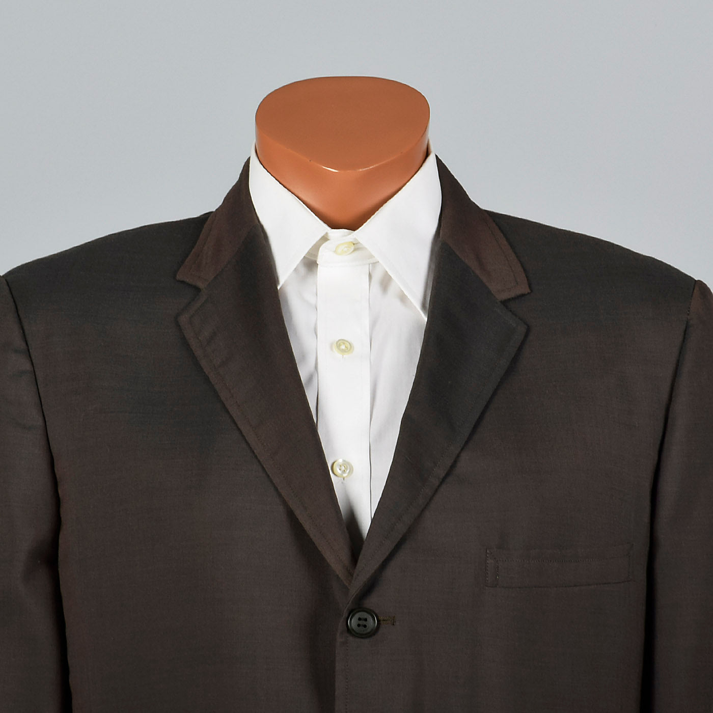 1950s Mens Brown Summer Two Piece Suit