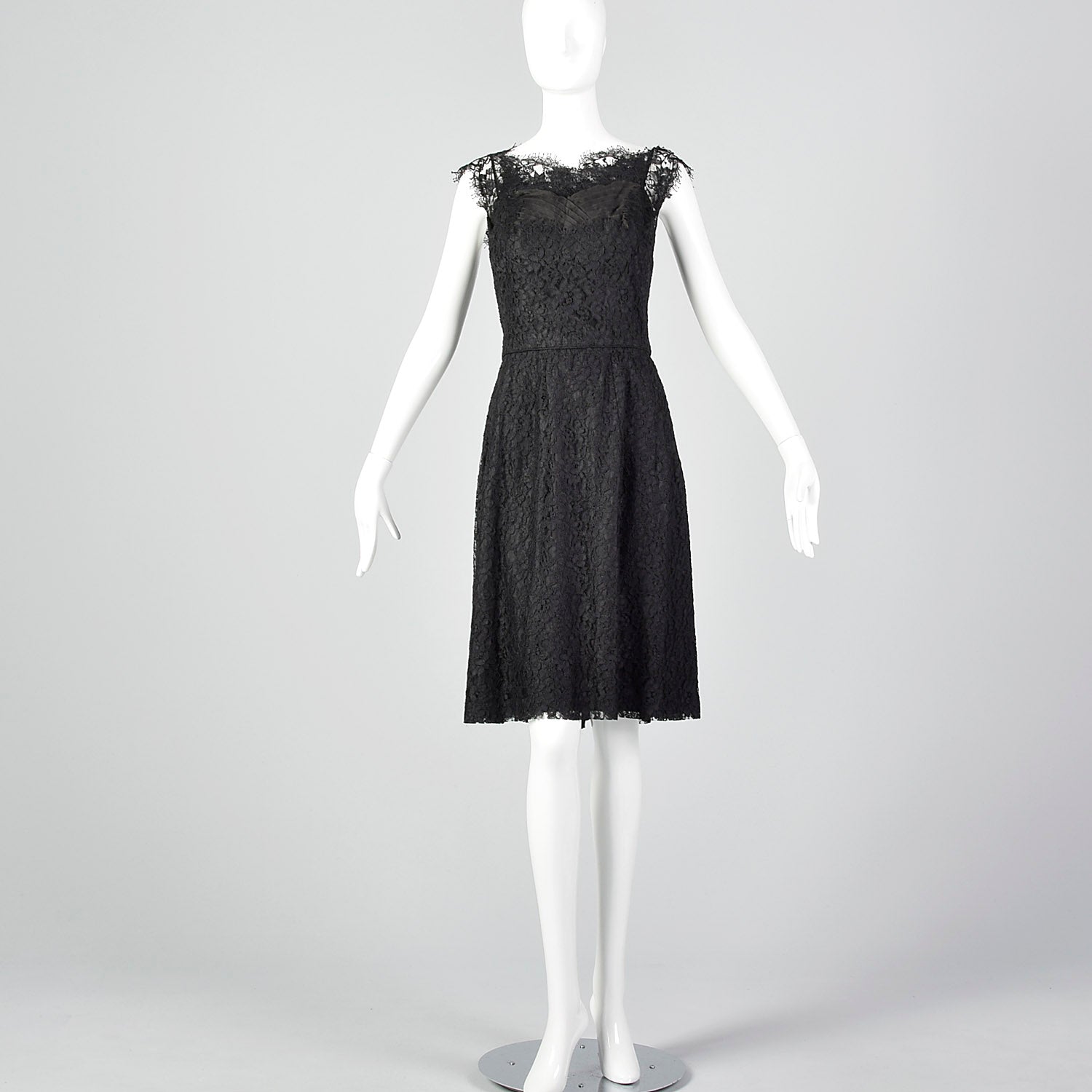 1950s Black Lace Cocktail Dress Style & Salvage 1950s Black Lace Cocktail Dress Style & Salvage