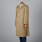 1950s Mens Tan Wool Winter Coat