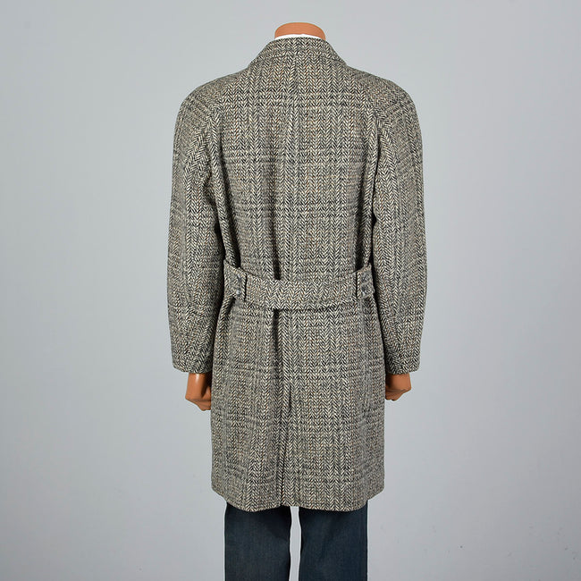 1950s Mens Wool Tweed Frankfurt Coat