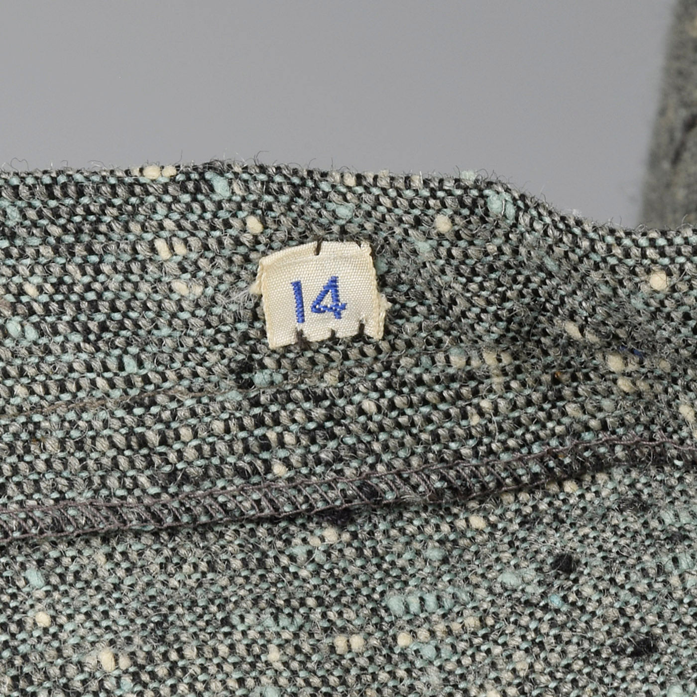 1950s Green Tweed Skirt