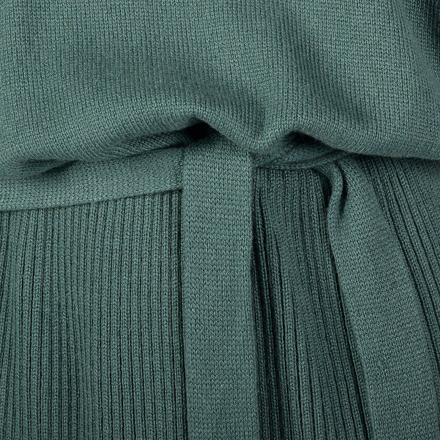 1980s Sage Green Cashmere Dress